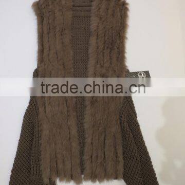 16HLC2501 cashmere vest with fur