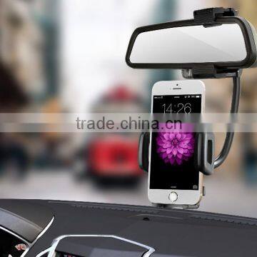 Universal Flexible Gooseneck 360 Degree Rotation Car Rearview Mirror Mount Holder for Iphone 4/4s/5/5s/6/6 Plus and GPS photo-6