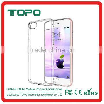Ultrathin 0.3mm soft tpu transparent phone case accessories clear soft accessories rubber silicon case for iphone 7 plus case