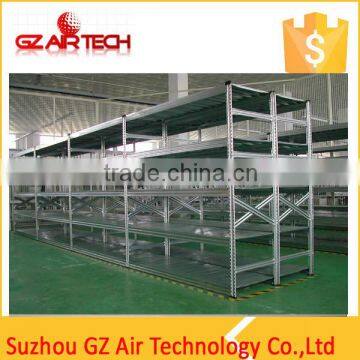 Stainless steel shelves