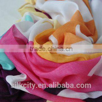 Factory Plain Multicolor Modal Cashmere Scarfs photo-2