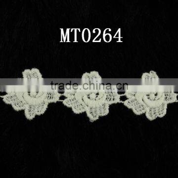 2016 fashion guipure embroidery lace trim for garment