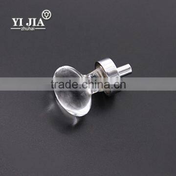 1 1/4 Inch Clear Zinc Alloy Polished Chrome Crystal Knob photo-3