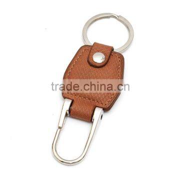 Newest Design Popular Metal Leather Carabiner Keyring photo-5