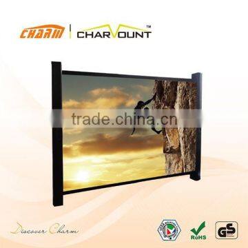 Tab-tension electric projector screen durable and high gain