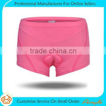 Padded new design mountain bike elastic cycling shorts for women