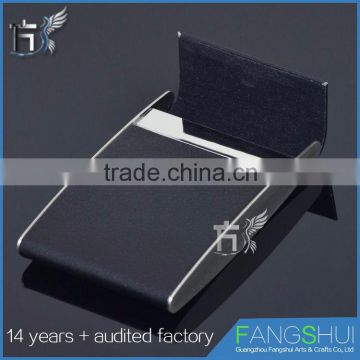 Top quality custom auto real leather name card holder hot sale