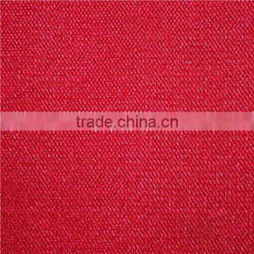 Red colour tricot fabric FDY twill fabric 100% polyester sofa fabric warp knitting fabric