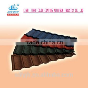 China New Construction materials (colorful stone coated steel roofing tiles) for nigeria