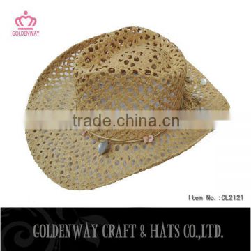 hot selling women's rafia cowboy hats