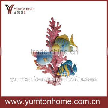 Metal ocean fish wall decor