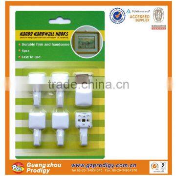 Plastic Nail-in Picture Frame Hooks Handy Hard Wall Hooks Hook Nails photo-3