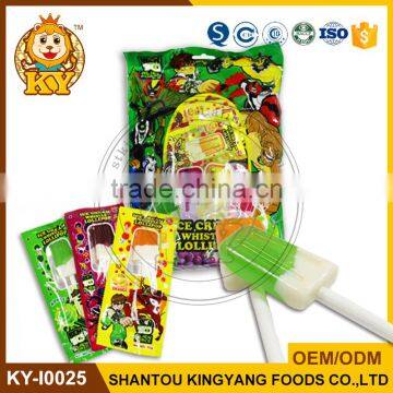 Ben 10 Ice Cream Whistle Stick Yogueta Fruity Lollipop Candy