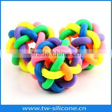 colorful pet toy rubber ball pet ball