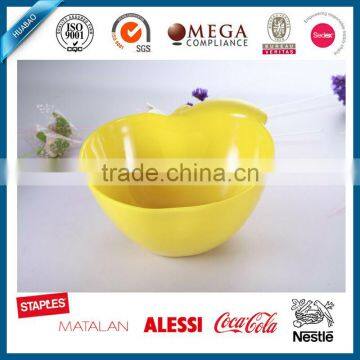 2016 New Wholesale personalized apple shape melamine salad bowl