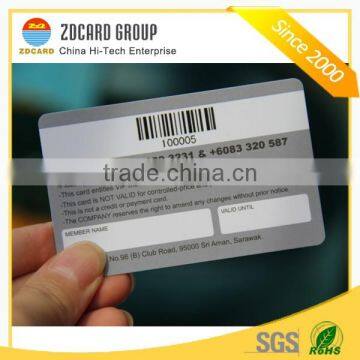 Promotion CR80 Plastic Card With Barcode