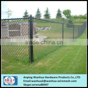 china wholesales 6 foot black pvc coated chain link fence