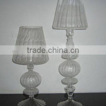lamp- blown lamp shade