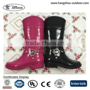 Women's PVC sexy knee high riding boots