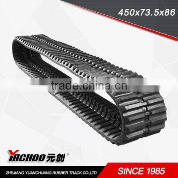 YACHOO rubber track undercarriage 450x73.5xLINKS made in China