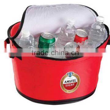 Red cooler tote bag ice bucket,use for bar, outdoor, picinic,customized color and size, OEM orders are welcome