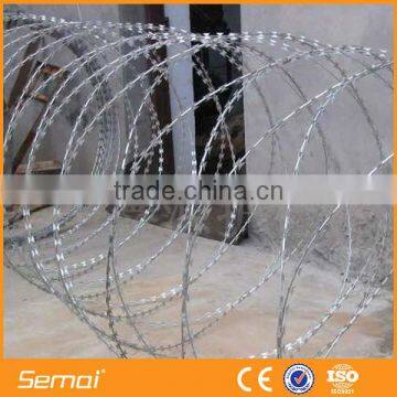 spiral galvanized razor wire /sharp razor blade barbed wire