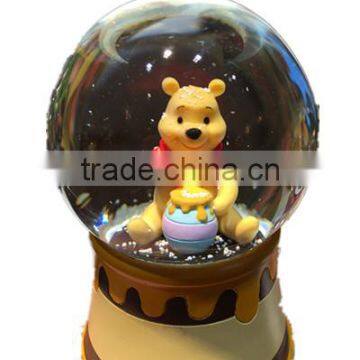 Custom Cute Bear Resin Snow Globe