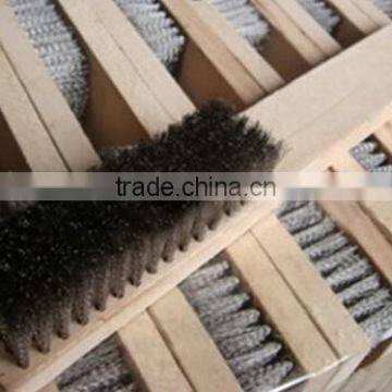 Wooden handle brass wire brush copper wire brush hand tools