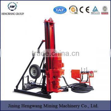 Small portable air compressor DTH air hammer water well drilling rig