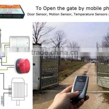 GSM quad band data logger GPRS RTU gsm sms controller for temperature control 4 outputs via sms