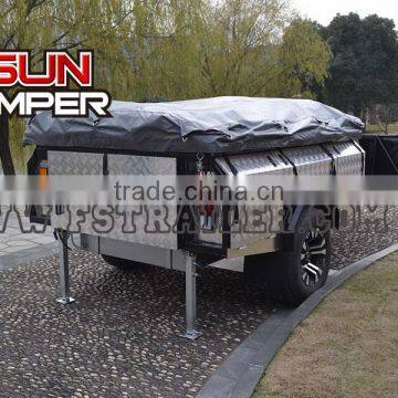 2017 Soft Floor 7x4 Camping Trailer SF74T With 12ft Tent photo-2