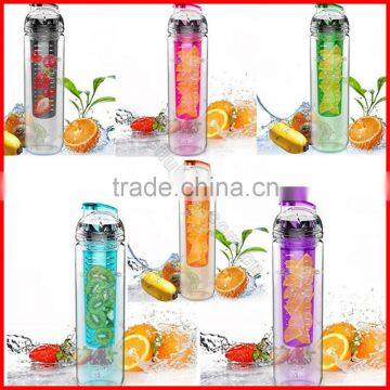 New 900ml Fruit Infuser Tritan Plastic Water Bottle Coffee Bottle Advertising Bottle photo-2