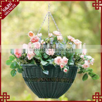 Garden Decor Wholesale Multi Colors Hanging Basket Plastic Flower Pot photo-2