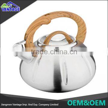 high quality cheap custom stainless steel whistling non-electric kettle