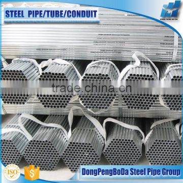 2016 hot sale BS 1387 Class B pre galvanised steel pipe