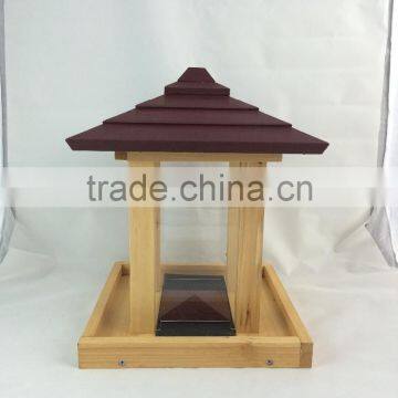 Wooden Bird Feeder in Factory /Gazebo Pet Feeder photo-2