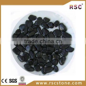 black polished pebble stone direct