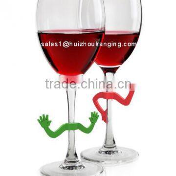 Silicone Charades Gesturing Drink Markers,Popular Silicone Wine Glass Markers photo-2