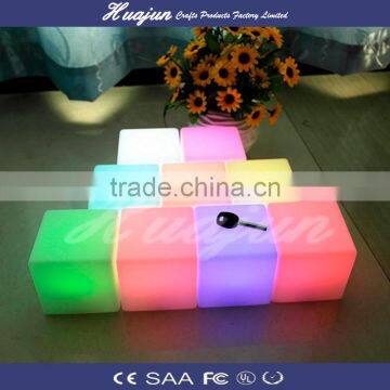 Christmas decoration color changing led cube stool