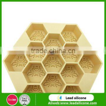 Wholesale Honeycomb Shape Silicone Ice Cube Tray ,Bee's Nest Silicone Ice Cube Tray Mold