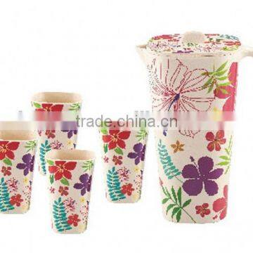 replace melamine eco bamboo fiber cup set