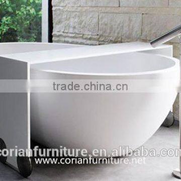 Italy Modern Home Furniture Custom Made Corian Solid Surface Bathtub