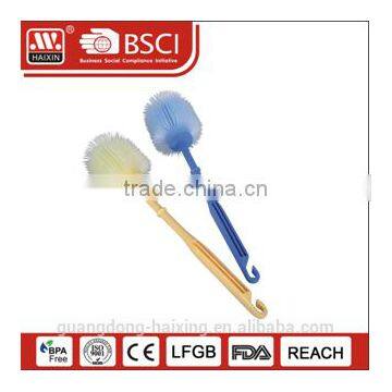 Haixing plastic toilet brush with holder, household brush, brush for toilet