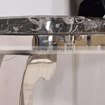Modern Console Table Made of Stainless Steel and Marble photo-4