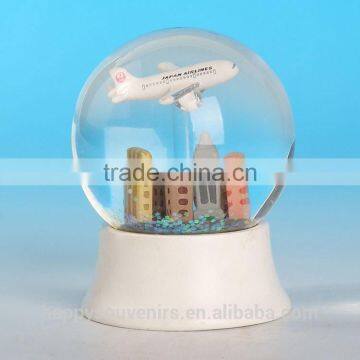 Resin Glass Water Ball, lovely plane high Quality Glass Water Ball,Water Ball,Snow Globe