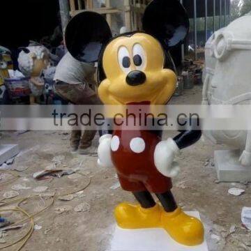 Micky Mouse and Donald Duck Fiberglass Statue