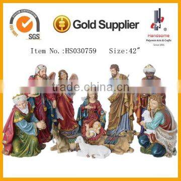 18 Inch Lively Resin Gift Christmas Decoration Nativity Set photo-2