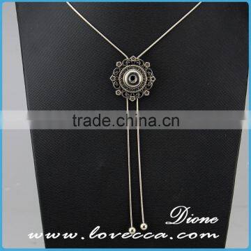 Snap Button Pendant Necklace for DIY Necklace Jewelry,Snaps Interchangeable Jewelry Accessory Metal Necklace photo-2