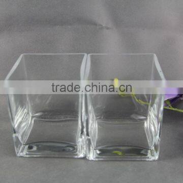 Transparent Glass Vase , Square Glass Flower Vase photo-3