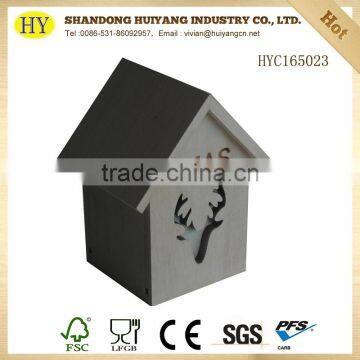 Christmas Gift Unfinished Cheap Wooden Money Box photo-2